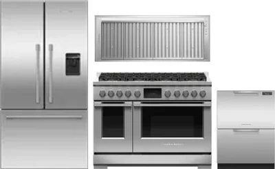 4 Piece Package Includes Refrigerator, Range, Hood And Dishwasher